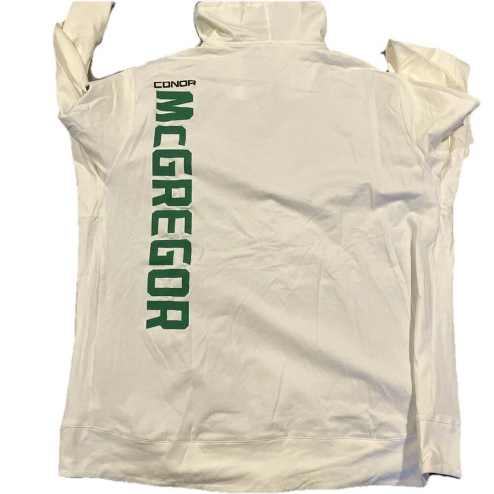 Reebok UFC Conor McGregor Black White FullZip Hood Sweatshirt Jacket Fighter MMA - Picture 9 of 10